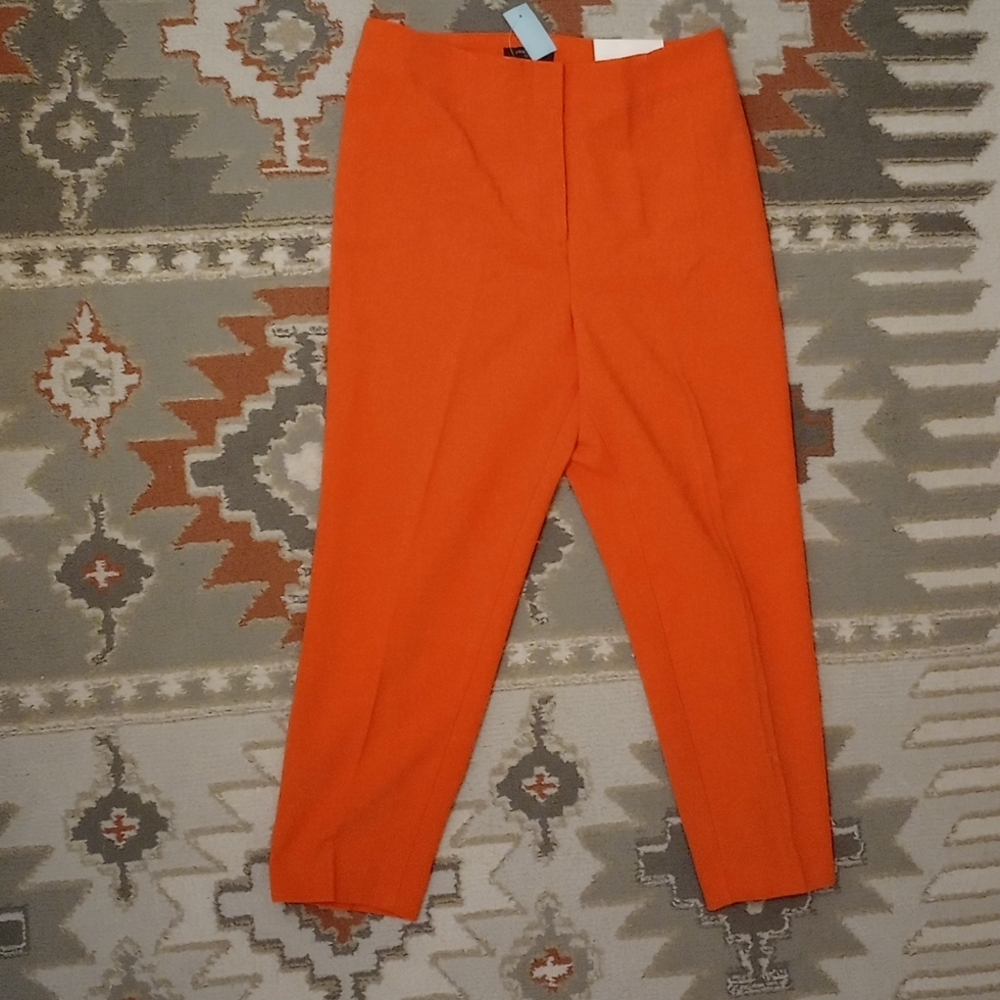 Ann Taylor orange slim pants - 10 - NWT